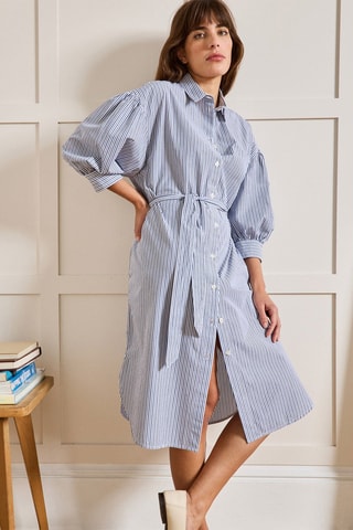 Vestido camisero - Azul claro