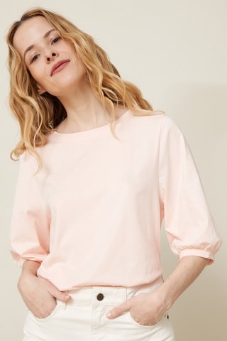 Camiseta de algodón orgánico - Rosa empolvado