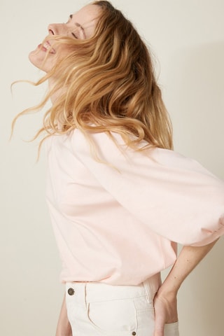 Camiseta de algodón orgánico - Rosa empolvado