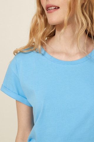 Camiseta de algodón orgánico - Turquesa