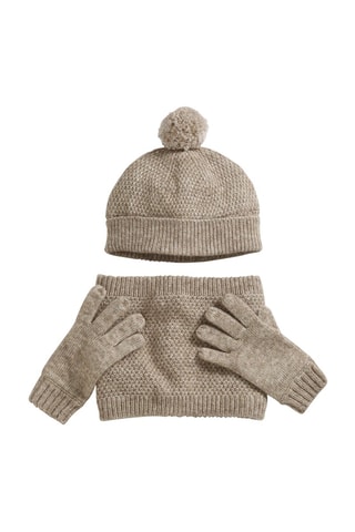 Conjunto de 3 piezas - Beige jaspeado