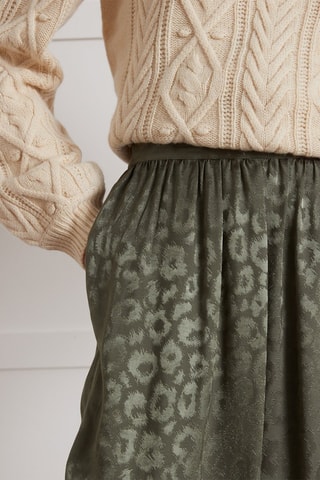 Falda midi - Caqui
