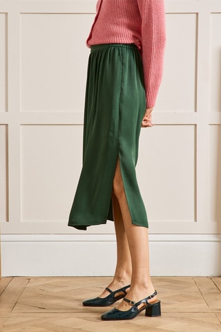 Falda midi - Verde