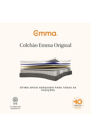 Colchão de molas Original - Espessura 25 cm - Médio - Emma