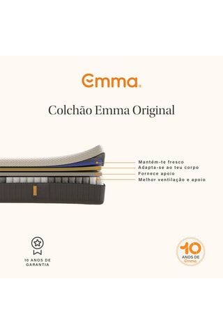 Colchão de molas Original - Espessura 25 cm - Médio - Emma