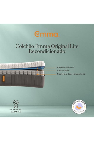Colchão de molas recondicionado Original Lite - Espessura 22 cm - Médio - Emma