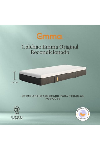 Colchão de molas recondicionado Original - Espessura 25 cm - Equilibrado - Emma