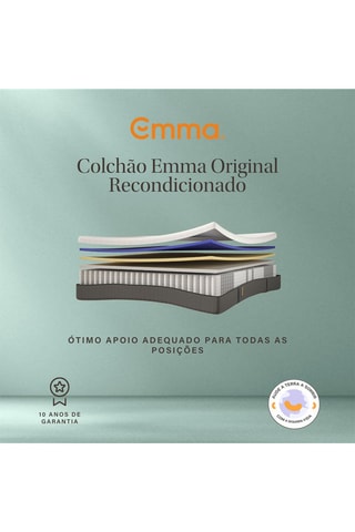 Colchão de molas recondicionado Original - Espessura 25 cm - Equilibrado - Emma