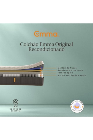 Colchão de molas recondicionado Original - Espessura 25 cm - Equilibrado - Emma