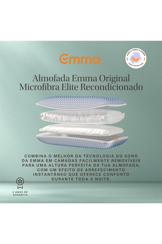 Almofada microfibra Original Elite - 1,72 kg - Emma