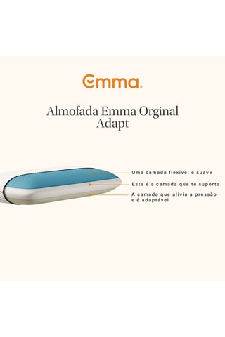 2 almofadas Emma Original Adapt - 2 kg - Branco