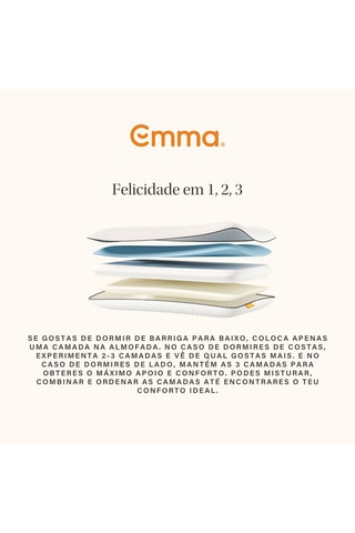 Almofada Original Adapt - Firme - 1,22 kg - Emma