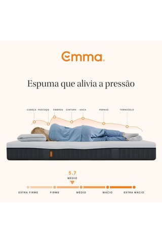 Conjunto de cama Emma Cocoon Lite e colchão Emma Original