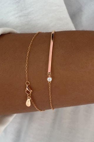 Bracciale bangle - Argento placcato oro rosa