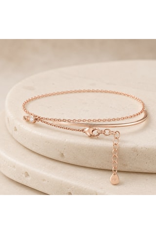 Bracciale bangle - Argento placcato oro rosa