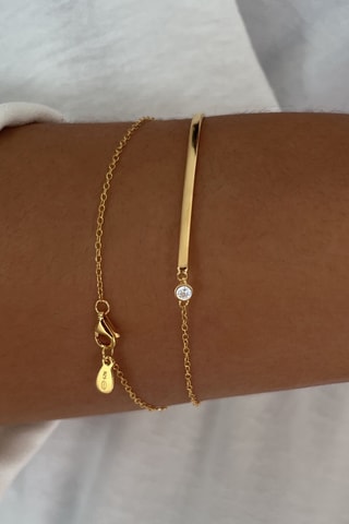 Bracciale bangle - Argento placcato oro giallo