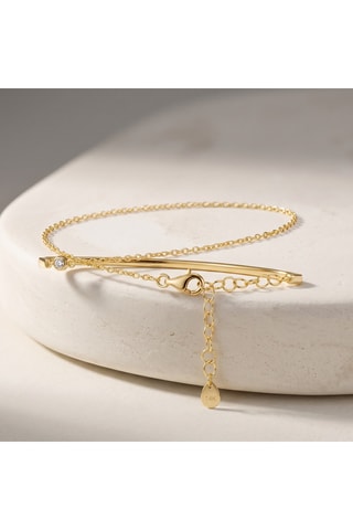 Bracciale bangle - Argento placcato oro giallo