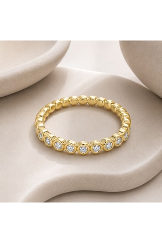 Anello - Argento placcato oro giallo