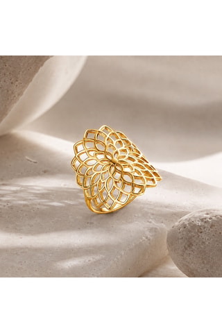 Anello - Argento placcato oro giallo