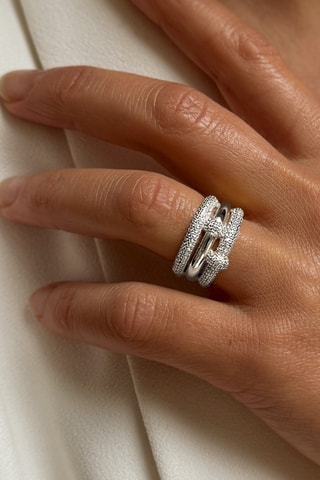 Anello - Argento e zirconi