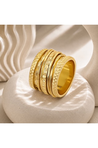 Anello - Argento laminato oro giallo