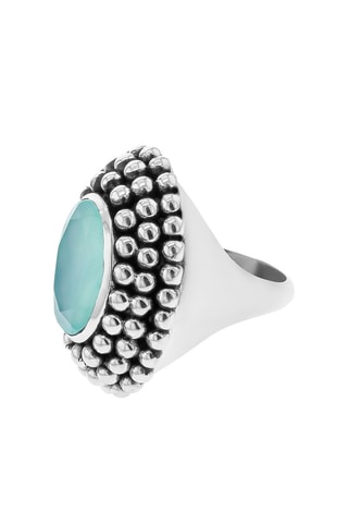 Anello - Argento e calcedonio