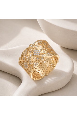 Anello - Argento laminato oro giallo