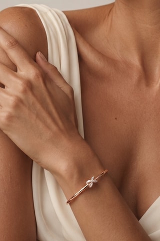 Bracciale bangle - Argento placcato oro rosa