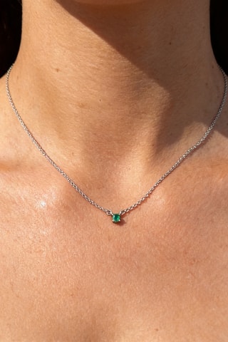 Collana - Argento e smeraldo