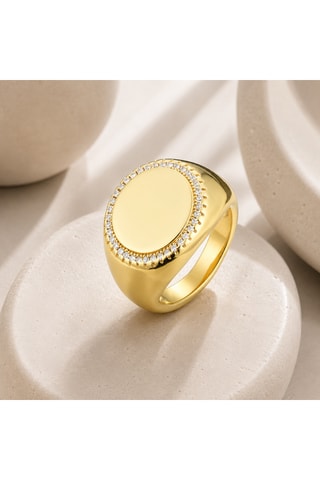 Anello - Argento placcato oro giallo