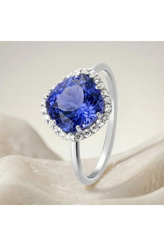 Anello  -  Argento e tanzanite
