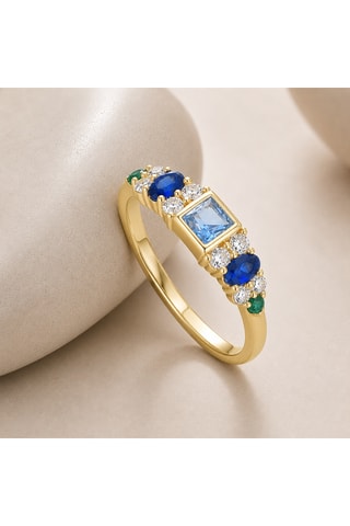 Anello - Argento placcato oro giallo