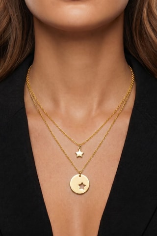 Collana - Argento placcato oro giallo