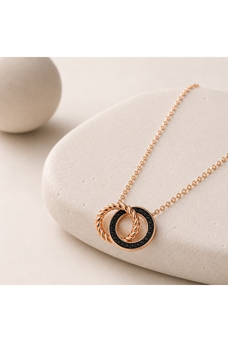 Collana - Argento placcato oro rosa