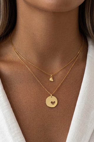 Collana doppio giro - Argento placcato oro giallo