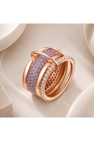 Anello - Argento placcato oro rosa