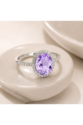 Anello - Argento e ametista