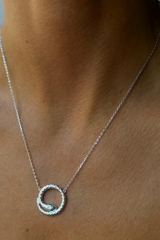 Collana - Argento e smeraldi
