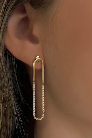 Orecchini Argento sterling laminato oro fino giallo