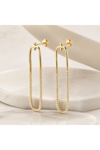 Orecchini Argento sterling laminato oro fino giallo