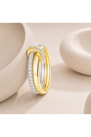 Anello - Argento placcato oro giallo