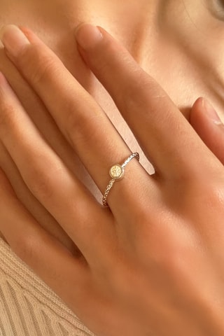 Anello - Argento e diamanti