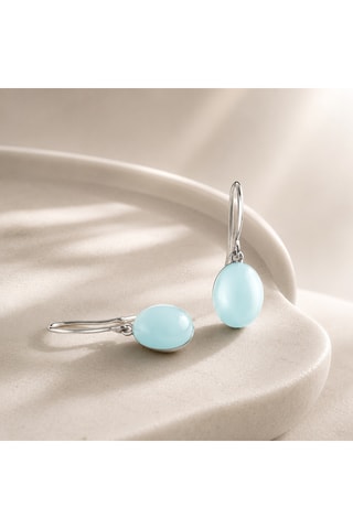 Orecchini - Argento sterling e calcedoni