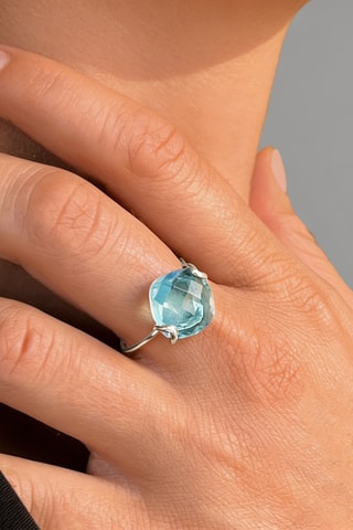 Anello Argento e quarzo