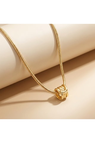 Collana - Argento placcato oro giallo