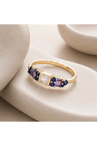 Anello - Argento placcato oro giallo