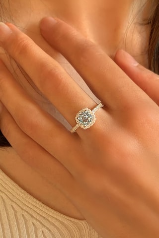 Anello - Argento e topazio