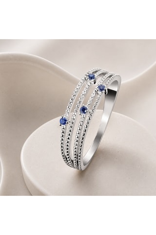 Anello - Argento e zaffiri