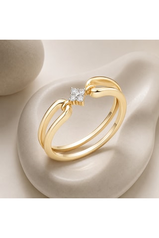Anello - Argento placcato oro giallo
