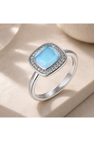 Anello - Argento e topazio